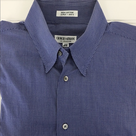 armani men's dress shirts